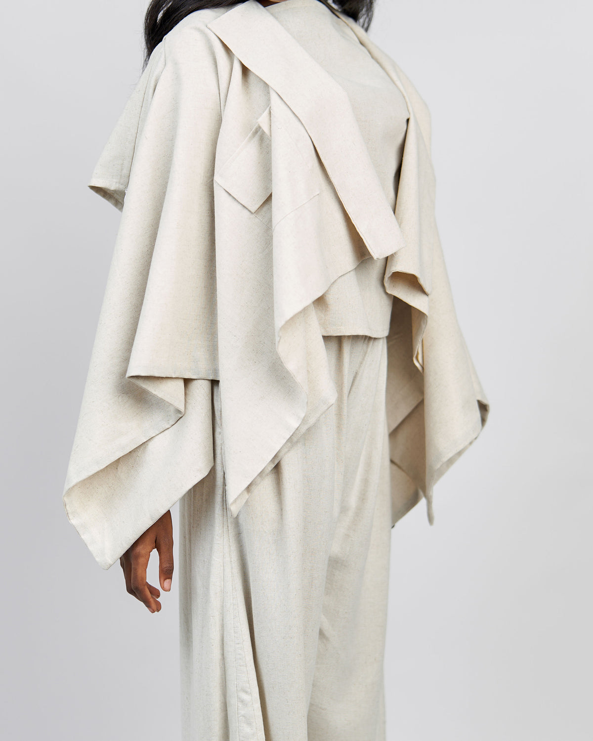 Alaye Jacket – undyed by The Sustainabilaty Lifestyle – view 2