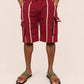 Cargo Shorts - Red/Cream
