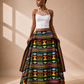Akwete Skirt - Blue/Orange/Yellow/Green