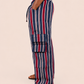 Cargo Pants - Navy/Red/White