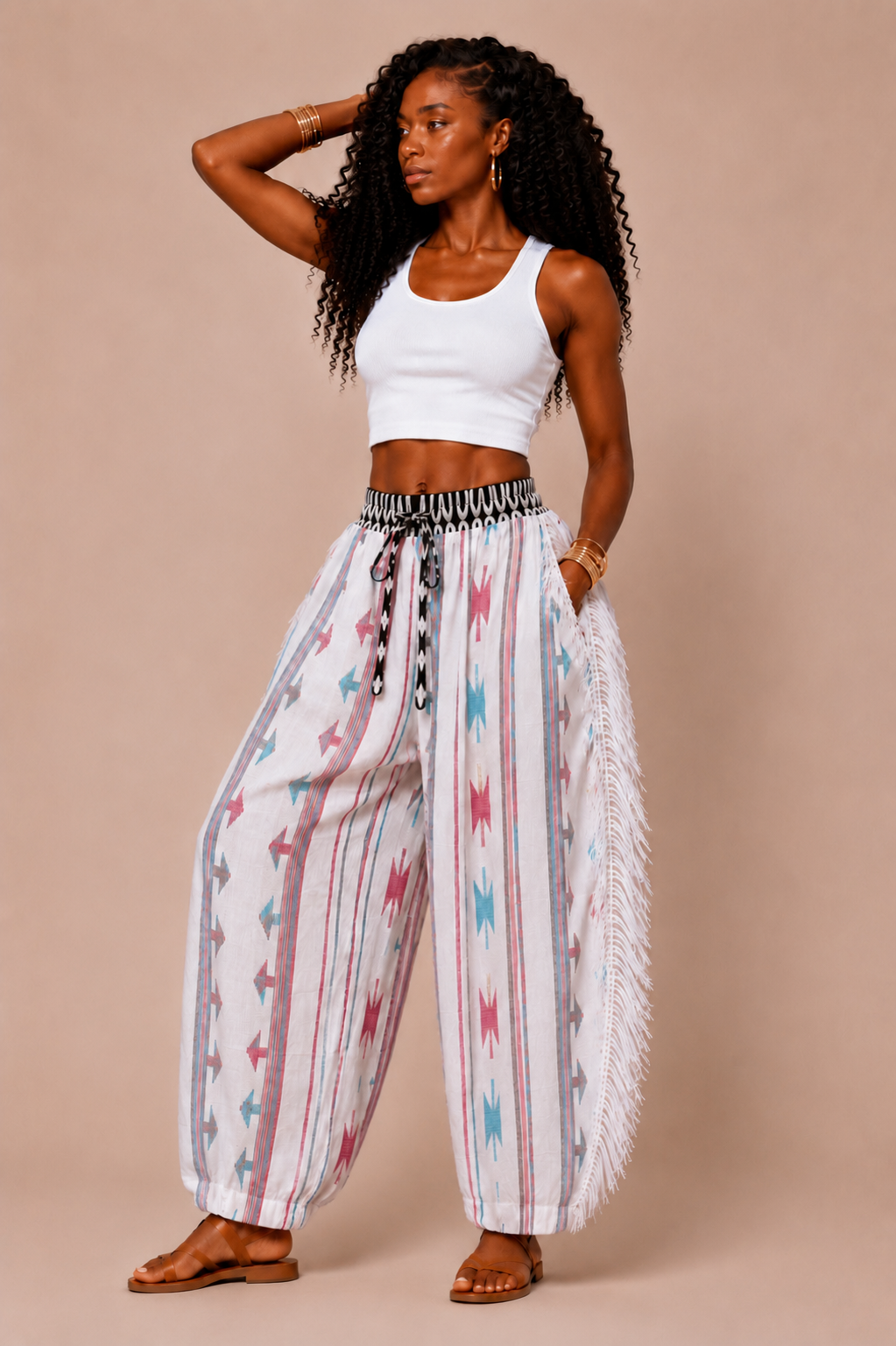 Nanya Barrel Pants - White