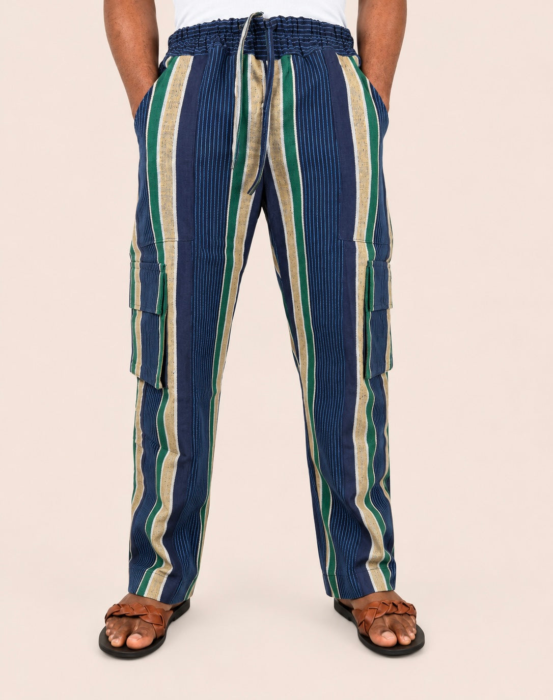 Cargo Pants - Navy/Green/Tan