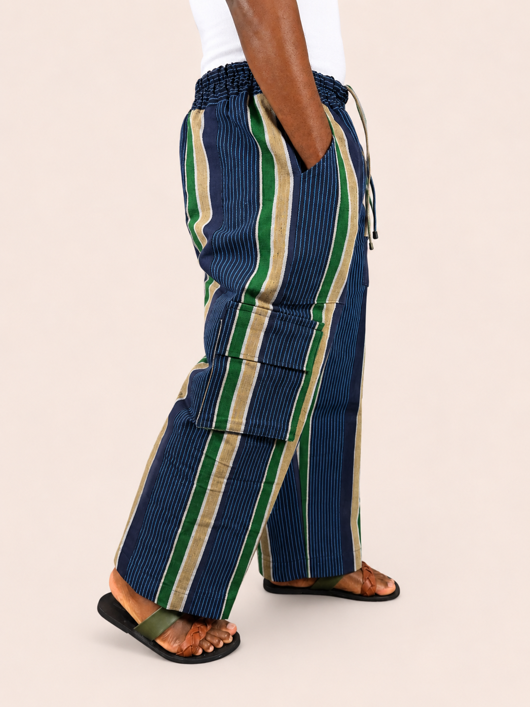Cargo Pants - Navy/Green/Tan