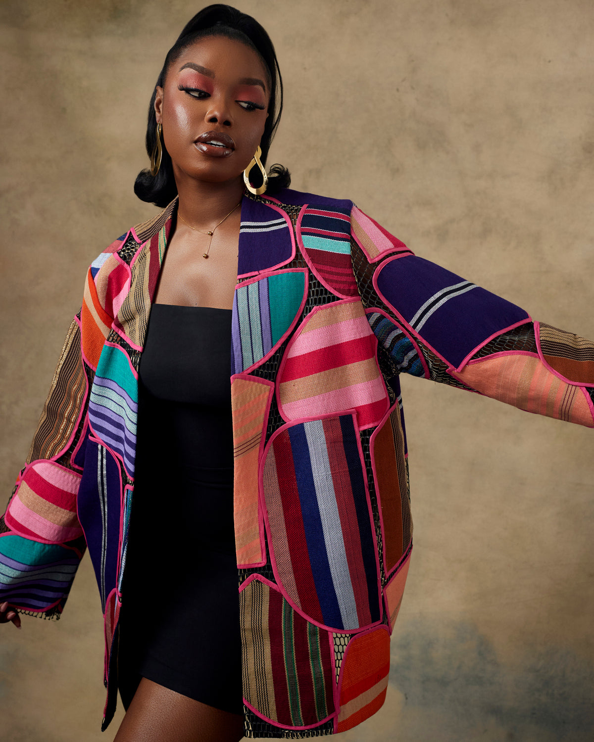 Patchwork Jacket by Andrew Tabitha – view 3