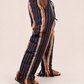 Fringe Pants – Navy/Orange/Cream