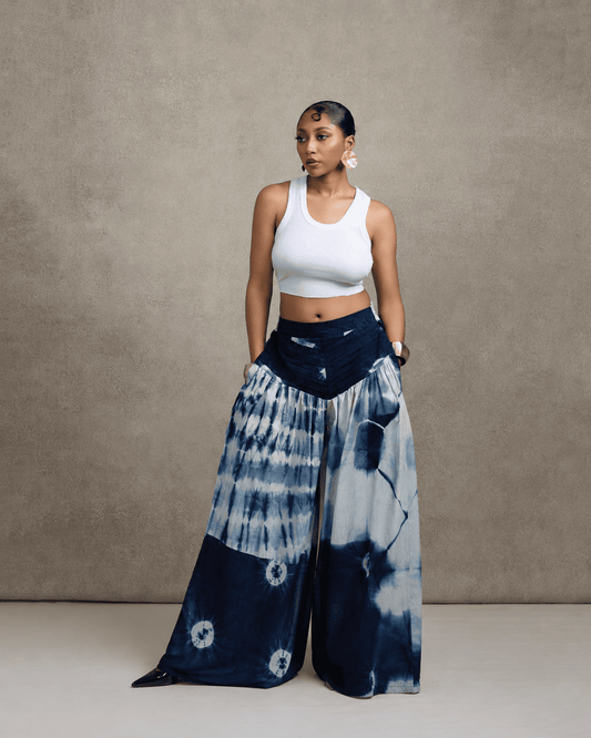 Indigo Adire Pants