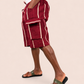 Cargo Shorts - Red/Cream