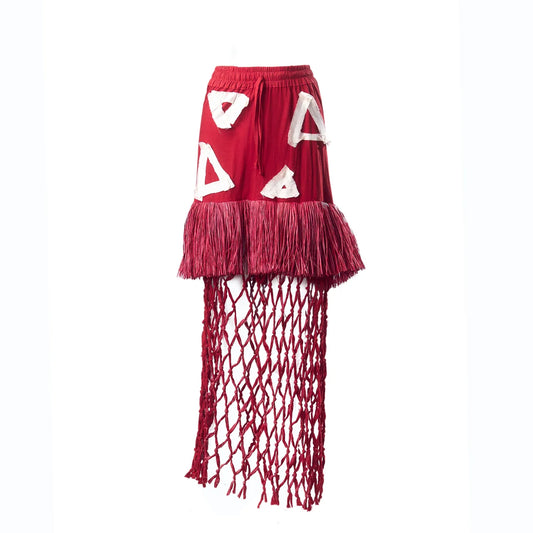 Emána Knotted Mesh Skirt by EKI KERE – view 2