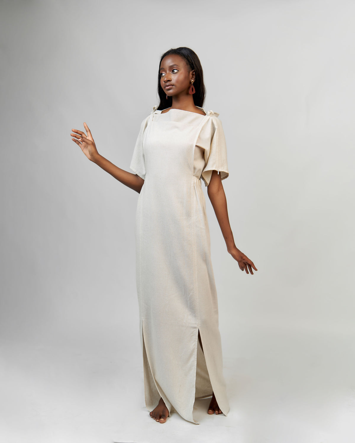 Efe dress – undyed by The Sustainabilaty Lifestyle – view 1