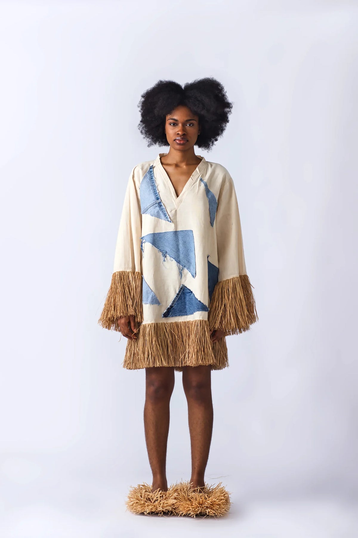 Raffia Doll Jean — Classic Blue by EKI KERE – view 1