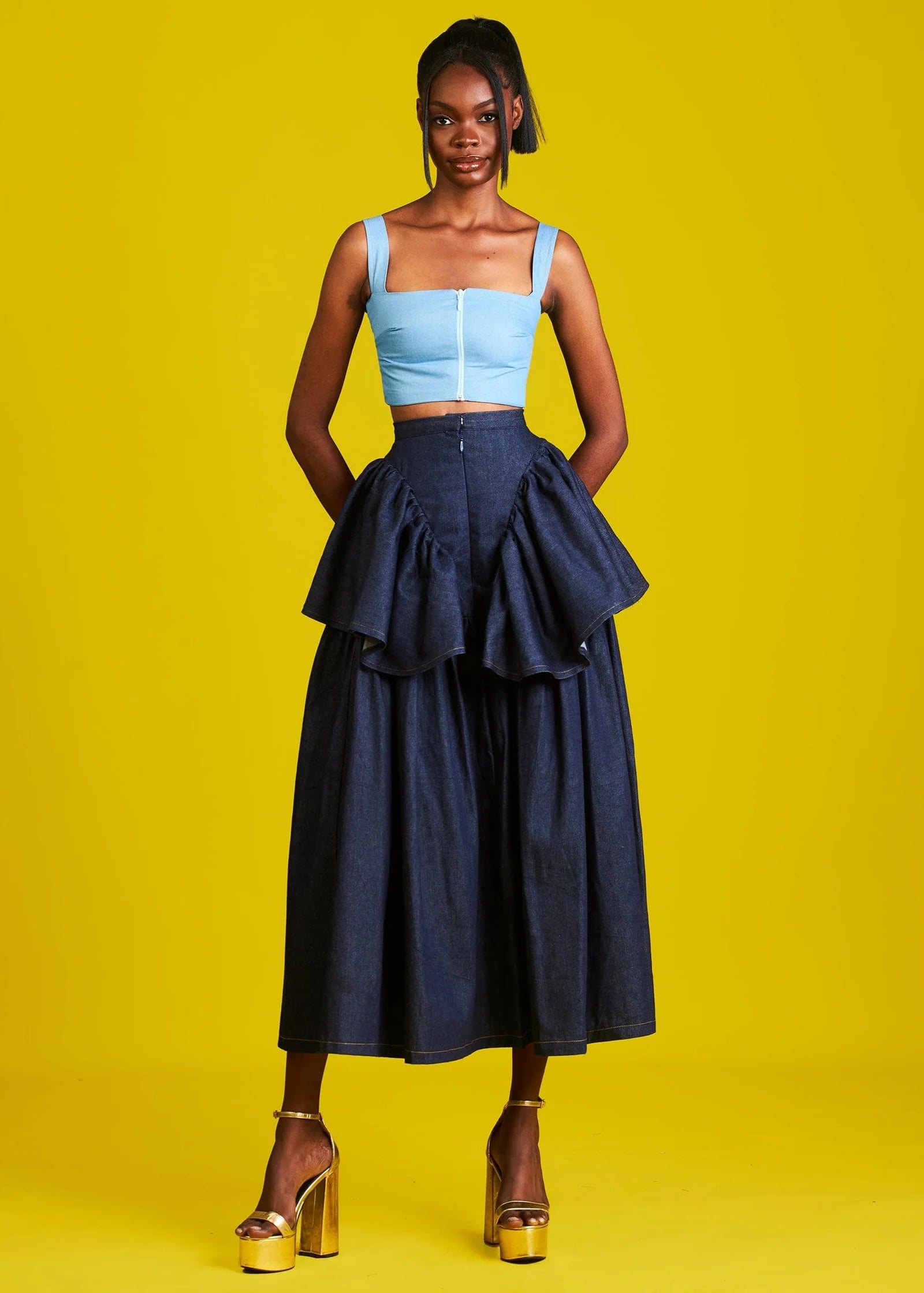 Jodi Denim Skirt – Dark Denim