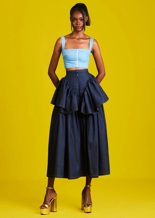 Jodi Denim Skirt – Dark Denim