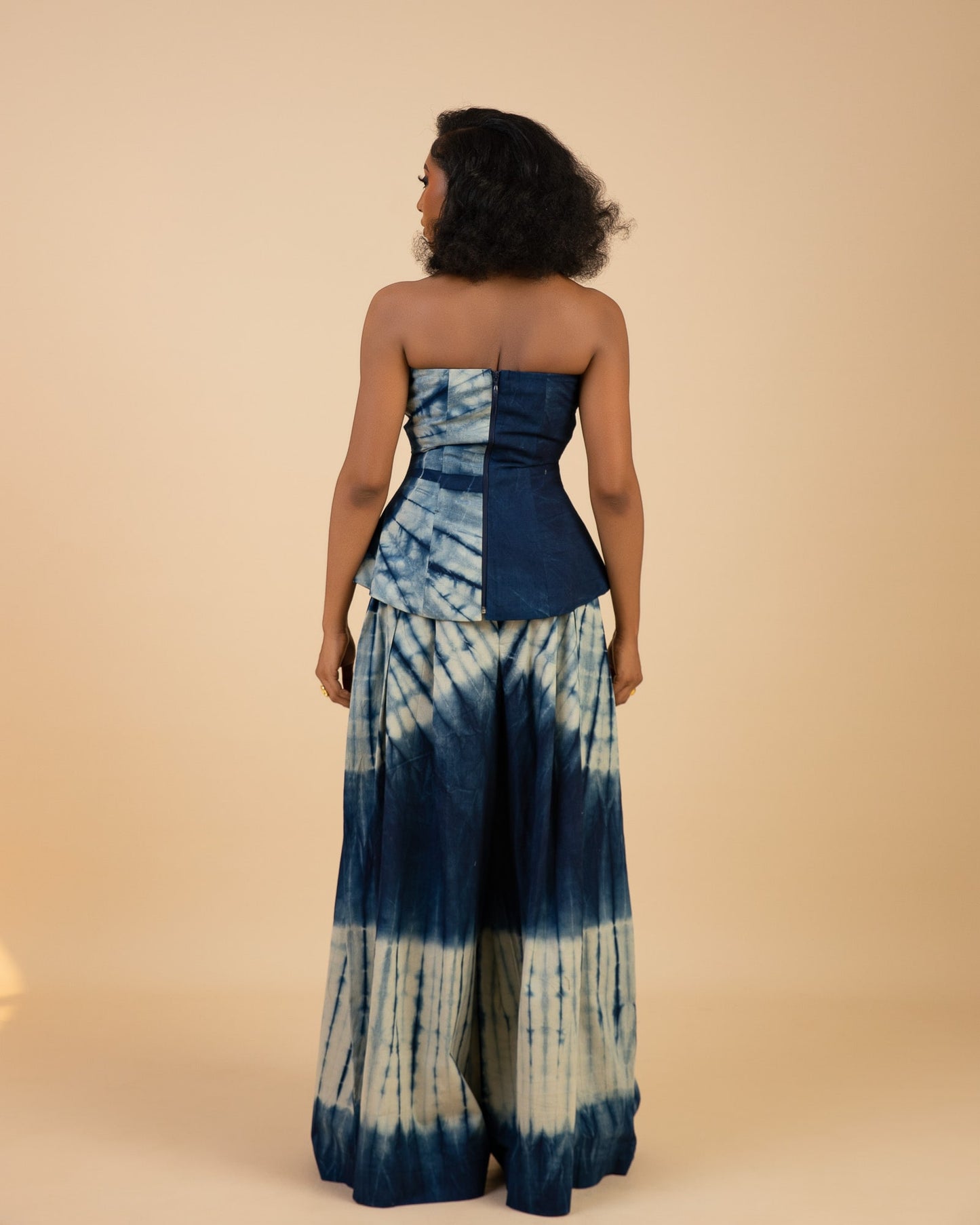 Rinni Adire Two-Piece Set - Blue